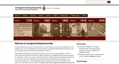 Desktop Screenshot of immigrantentrepreneurship.org
