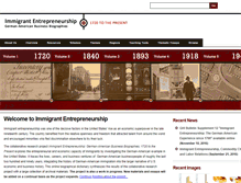 Tablet Screenshot of immigrantentrepreneurship.org